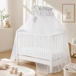 Zanzariera per letto in tulle con asta