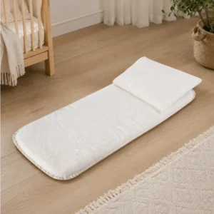 Completo cuscino e materasso antibatterico, termoregolatore per culla/carrozzina - Materassino cm 36 x 74 - Cuscino cm 26 x 35
