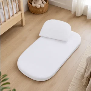 Completo cuscino e materasso basico per culla/carrozzina - Materassino cm 35 x 75 - Cuscino cm 29 x 35