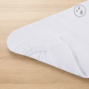 Coprimaterasso angolato PIPI-NO in jersey elasticizzato per letto bianco - cm 130x70