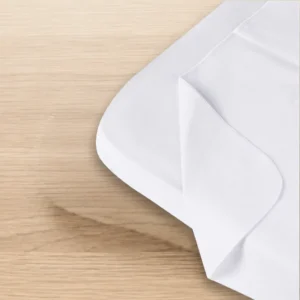 Traversa doppiata idrorepellente per letto, Microletto e Montessori bianco