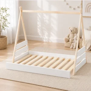 Kit per letto Scout (versione adulto) Bianco/Naturale - cm 210 x 102